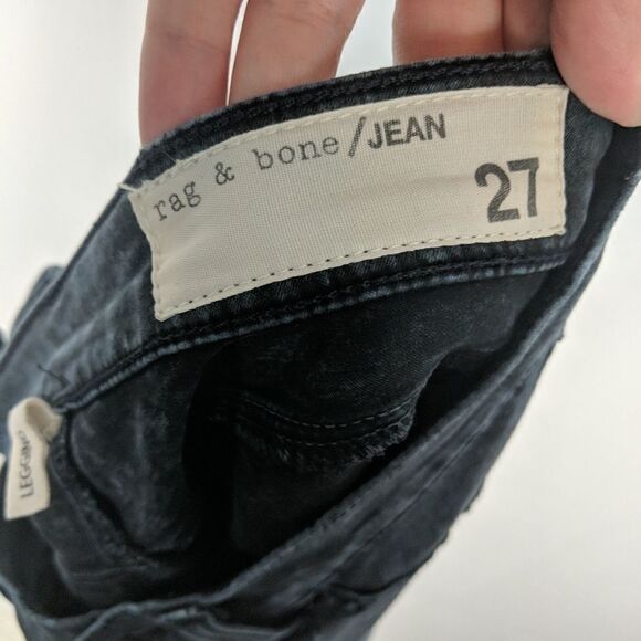 Rag & Bone Jeans Sz 27 ‘The Legging’ Rosebowl Navy - Picture 5 of 8